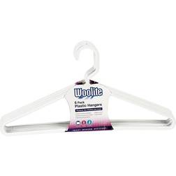 Woolite Plastic Clothes Hangers 6 Count