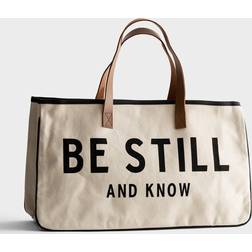 Be Still And Know Canvas Tote Bag Black