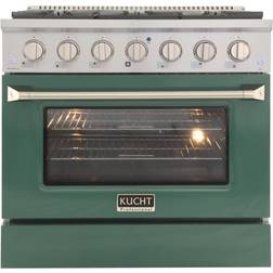 Kucht 36" Pro-Style Liquid Propane Range Blue, Green