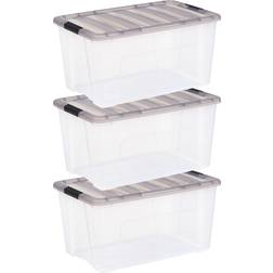 Iris USA, 18 Gallon Stack Clear Lid