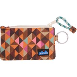 Kavu Stirling Double Sided Slim Cotton Canvas Zip Wallet - Jumble Dash