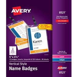 Avery Customizable Name Badges, Badge