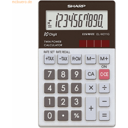 Sharp EL-W211G fickminiräknare skatteberäkning 10 tecken