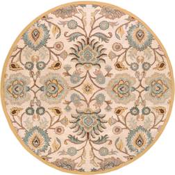 Surya Caesar Round Gray, White, Brown, Beige