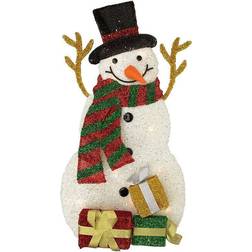 Northlight Seasonal 31.5in. Pre-Lit Snowman with Gifts Decoration