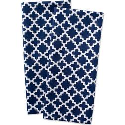 Zingz & Thingz DII Nautical Lattice Dishtowel Dishcloth Blue