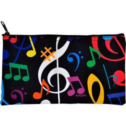 Aim Multi Color Music Note Zipper Pouch