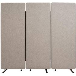 Luxor Reclaim 66 Misty 3-Panel Room Divider