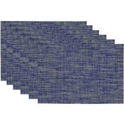 Design Imports Nautical Tonal Set Place Mat Blue