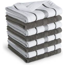 KitchenAid Albany Charcoal Dishcloth Multicolor, White, Black, Gray