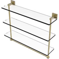 Allied Brass Montero Satin 3-Tier Mount Shelf