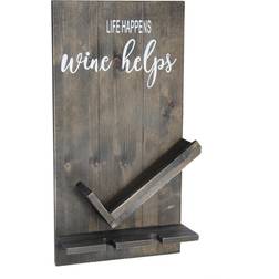 Elegant Designs "life Happens Helps" Wine Rack