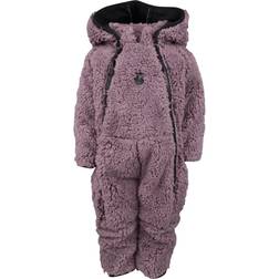 Lindberg Muddus Pile Baby Overall Windfleece - Dusty Mauve