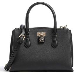 Michael Kors Ruby Small Saffiano Leather Satchel Bag - Black