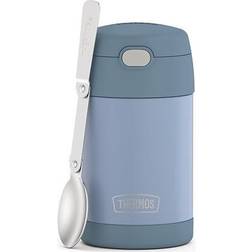 Thermos Funtainer Vacuum-Insulated Stainless Steel Food Jar with Folding Spoon, THRF31101BK6