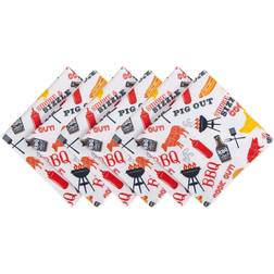 DII BBQ Fun Cloth Napkin Multicolor