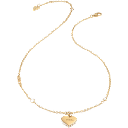 Guess falling in love Necklace - Gold/Transparent