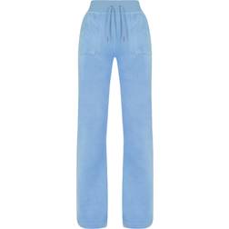 Juicy Couture Classic Velour Del Ray Pant Powder Blue