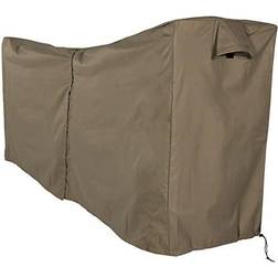 Sunnydaze Outdoor Weather-Resistant Durable Polyester with PVC Backing Firewood Log Hoop Cover 8 Khaki