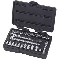 GearWrench Drive 6-Point SAE/Metric Locking Flex-Head Mechanics Tool Set 27-Piece