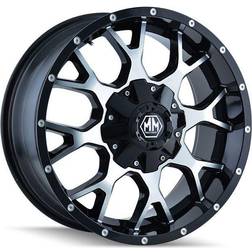 Mayhem Warrior 8015, 20x10 Wheel with 8x6.5