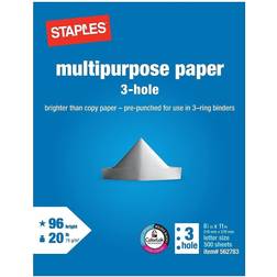 Staples Multipurpose Paper 20 lbs. 96 Brightness 500/RM 05031