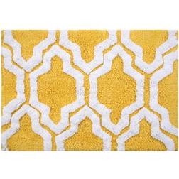 Saffron Fabs Quatrefoil 24' 34' Non-Skid White, Yellow