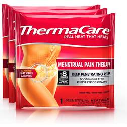 Thermacare Menstrual Cramp Relief Heat Wrap 3 Wraps Yeast Free
