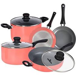 Flamingpan - Cookware Set with lid 8 Parts