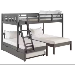 Donco kids Full over Double Twin Loft Bunk Bed with Trundle