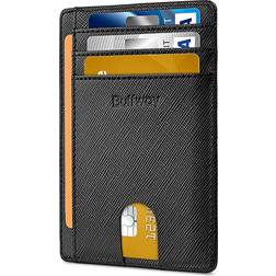 Buffway Slim Minimalist RFID Blocking Leather Wallet