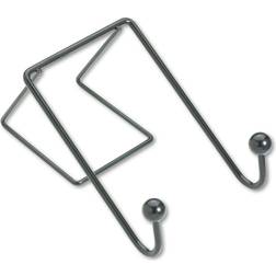 Fellowes 75510 Double Coat Hook, Wire, 4-Inch