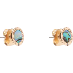 Marc Jacobs The Medallion Abalone Earrings - Gold/Green