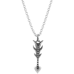 Montana Silversmiths Nature's Dart Arrow Necklace - Silver/Transparent