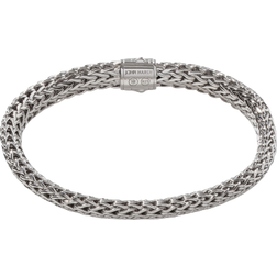 John Hardy Classic Chain Pavé Bracelet - Silver/Black