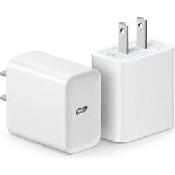 USB C Wall Charger for iPhone 20W Compatible 2-pack