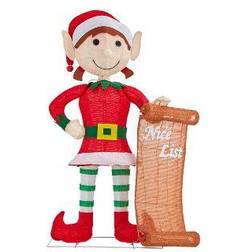 Haute Decor Christmas Girl Elf Figurine 42"