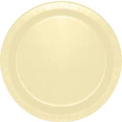 Unique Party 16 Ivory Round 9" Paper Plates