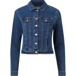 Vero Moda Luna Denim Jacket - Blue/Medium Blue Denim