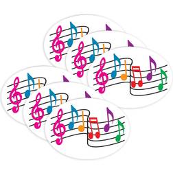 Ashley Productions Magnetic Whiteboard Eraser, Music Notes, Pack