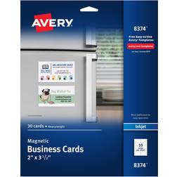 Avery 8374 Magnetic Business Cards, 2