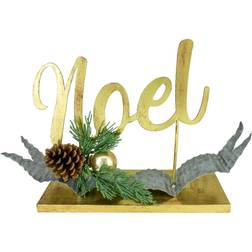 Northlight Pine & Pinecone NOEL Tabletop Christmas DÃ©cor