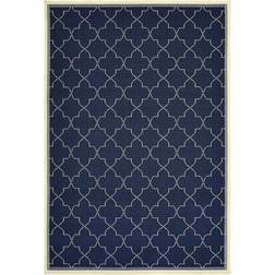 Oriental Weavers of America Bicoir Geometric White, Blue, Gray