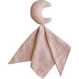 Mushie Moon Security Blanket Baby Lovey 100% Organic Muslin Cotton (Blush)