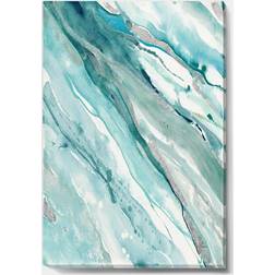 Designart Silver Springs II Blue Nautical & Coastal Canvas