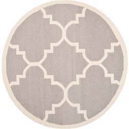 Safavieh Dhurries Quatrefoil Gray, White