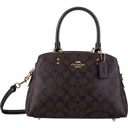 Coach Mini Lillie Carryall In Signature Canvas - Brown