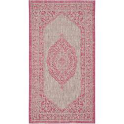 Safavieh Courtyard Medallion Pink, Blue, Gray