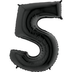 Grabo Jumbo Number 5 Black Balloon