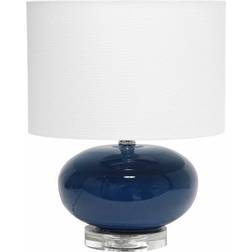 Lalia Home Modern Ovaloid Blue/White Table Lamp